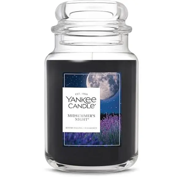 Yankee Candle Mid Summer's Night Scented Candle, 22oz Large Jar with up to 150 Hour Burn Time, Great for gifting