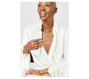 Christian James by Scott Grimes 14K Clad 3mm 7x1 Luciano 24" Necklace 20.1g