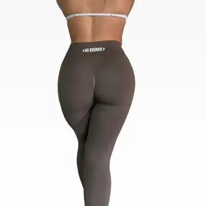 No Bounds Sculpted Runner's Legging (Lavender and Coffee Brown)
