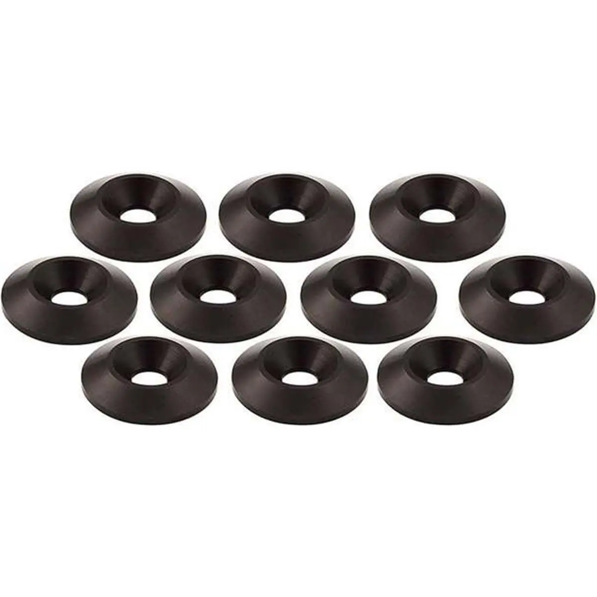 Allstar Performance Plain Countersunk Washer for Sailing, 0.25x1 in, Durable Black Finish, Smooth Flush Installation, Reliability and Durability, Pack of 10, 1 Inch, Socket Head, 0.25" X 1", Surface Mount