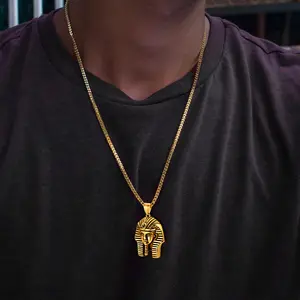 FaithHeart Ancient Egyptian Jewelry Akhnaton Pharaoh King Pendant Necklace