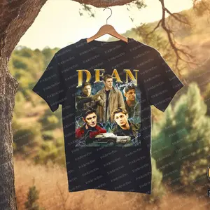 Limited Dean Winchester Vintage T-Shirt, Gift For Women and Man Unisex T-Shirt Supernatural Grunge Effect