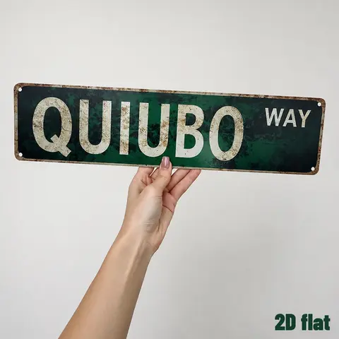 QUIUBO WAY Funny Spanglish Vintage Rectangle Wall Metal Plaque - 8x12in/20x30cm, Rectangle Design, Durable Metal for Daily Use, Distressed Edge, Easy Hang Holes, Casual Signage, Unique Home Decor, Christmas Gift for Porch Bar