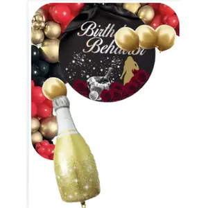 Zodiac Birthday Behavior Bubbly Balloon Arch