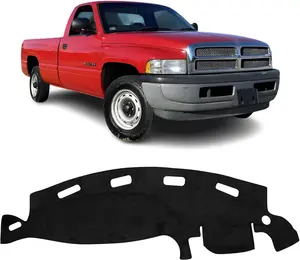 KUST Dashboard Cover for Dodge Ram 1500 2500 3500 1998-2001, Dash Cover Ram Dash Mat Accessories Sunshade Anti-Slip Pad Carpet Protector Black Vehicle Interior