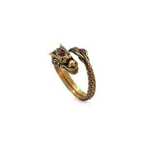 Dragon Ring - Antiqued Gold