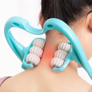 Neck Massager Roller, Handheld Massager with 6 Balls Massage Point