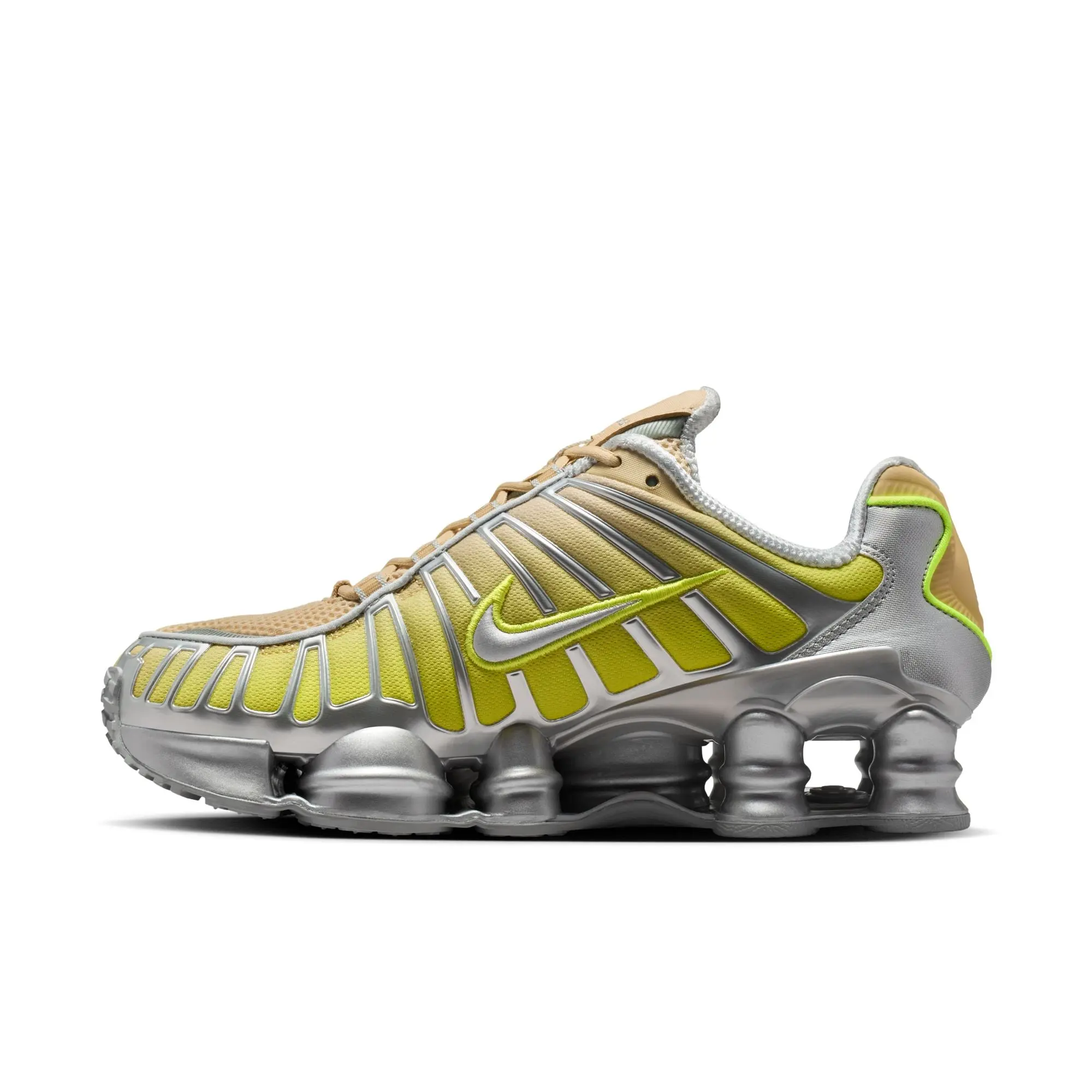 NIKE Women's Shox TL Gradient Athletic Training Sneakers with Breathable Nylon Mesh and Full-Length Resilient Cushioning, Footwear, Sports Shoes