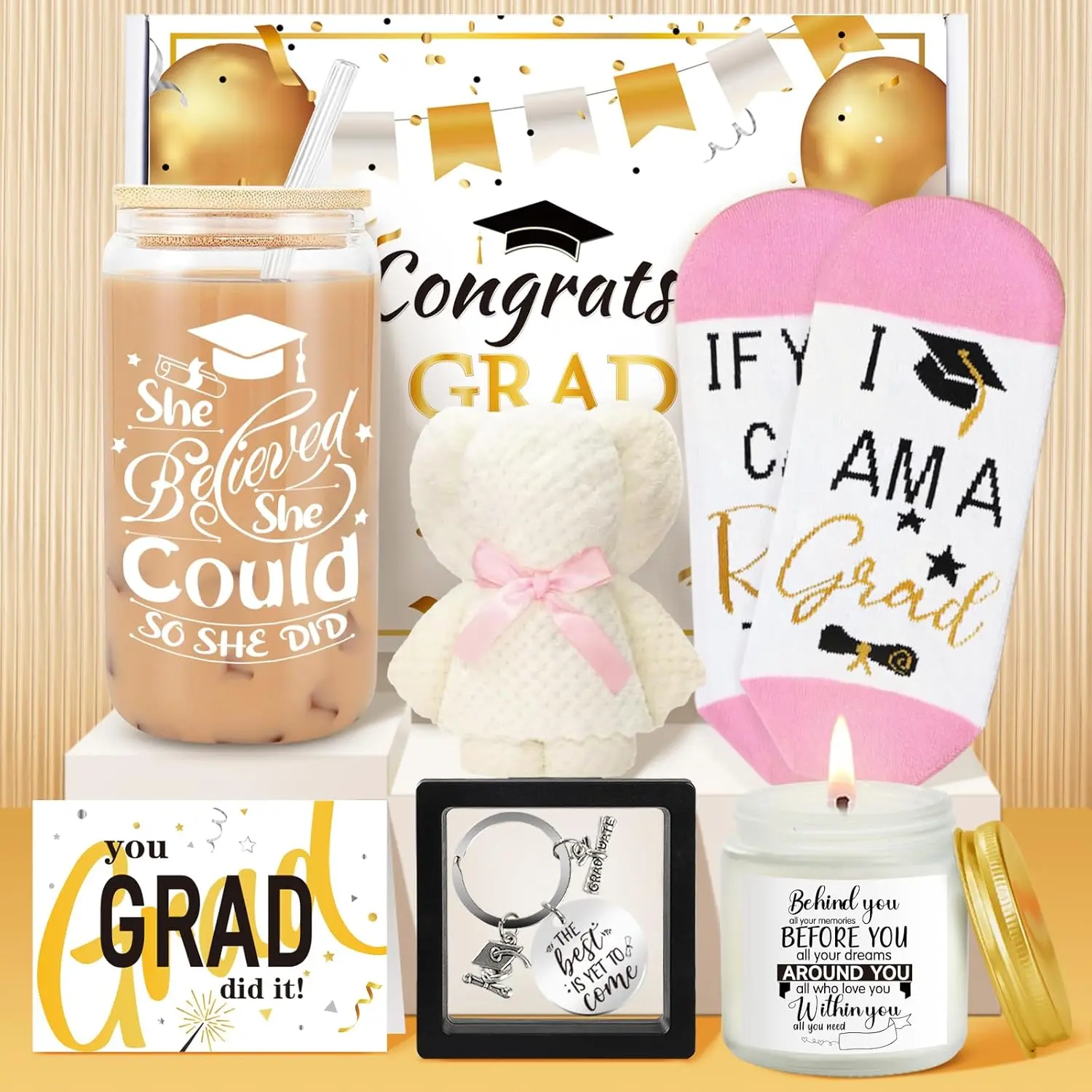 2026 Graduation Gifts, Graduation Gift for Her, Women, Girls, Female, Daughter, Sister, College Senior High School Grad Gifts, Unique Cool Grad Gift, She Believed She Could so She Did