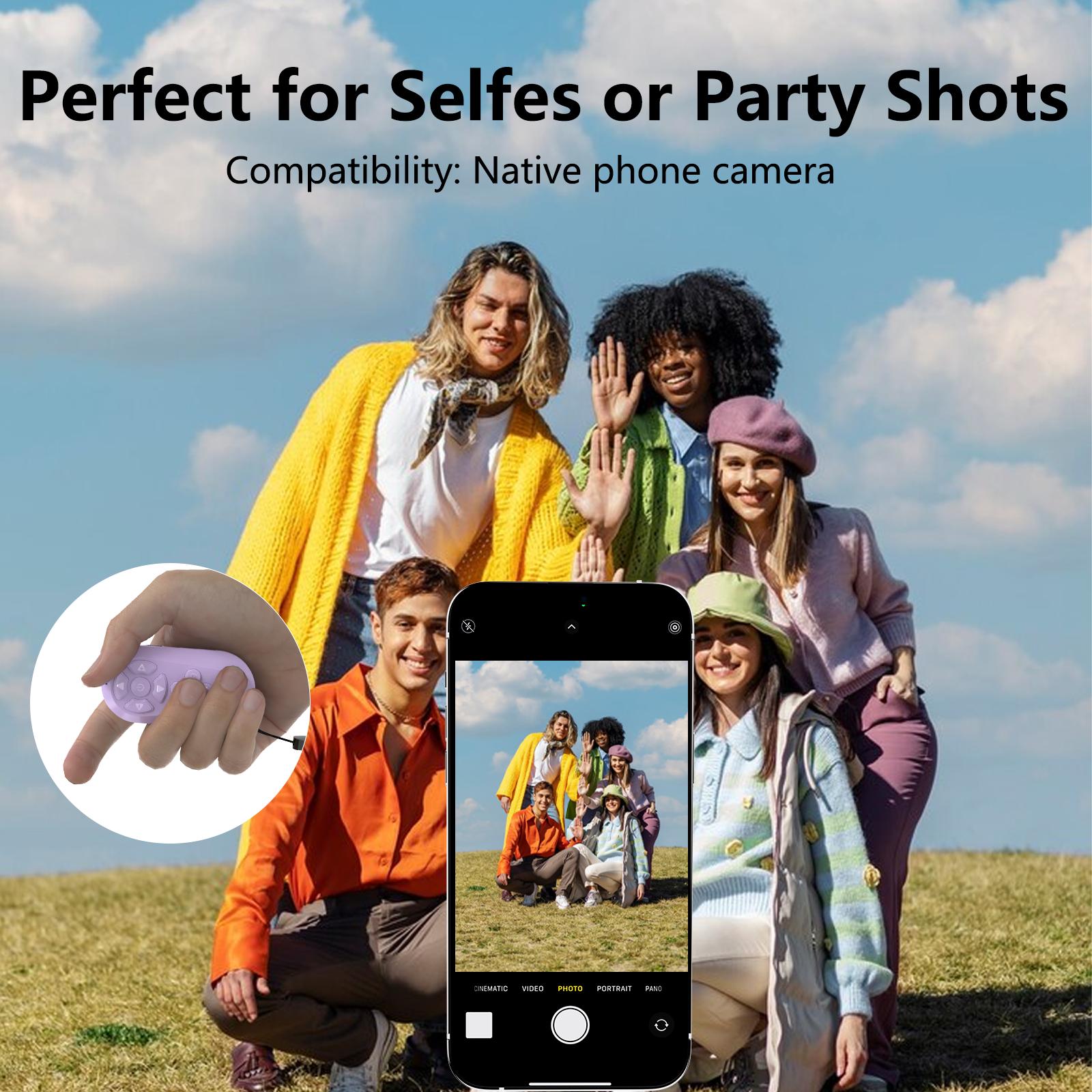 Xring Bluetooth Remote for TikTok Scrolling, Page Turning, Volume Control & Camera Shutter | Hands-Free Phone Controller for iPhone & Android, 2026 Upgraded Xring Bluetooth Remote for TikTok Scrolling, Page Turning, Volume Control & Camera Shutter | Hands-Free Phone Controller for iPhone & Android, 2026 Upgraded