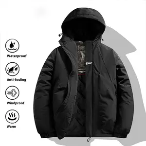 Men's Stylish Black Winter Parka Coat - Hooded Design, Waterproof & Warm, A Must-Have for Winter Trends & Outdoor Protection