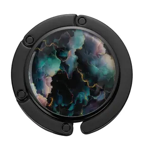 Modern Artistic Marble Handbag Hook, Purse Hook, Foldable Desktop Bag Holder, Ideal for Restaurants, Travel, Home Decor, Unique Gift for Women, Folding