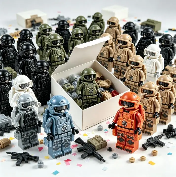 Mystery Blind Box Building Minifigure Set - Random Assorted Collectible Action Figures, Educational Stress-Relief Building Bricks Toy, Ideal Gift for Boys