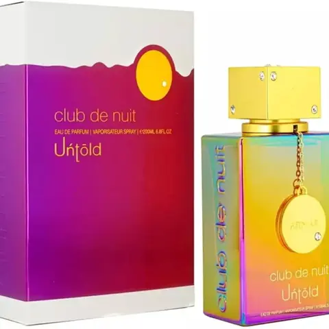 Armaf | Club De Nuit | Untold | Unisex Fragrance | 100 ML 3.4 OZ | Eau De Parfum | Amberwood - Saffron & Jasmine