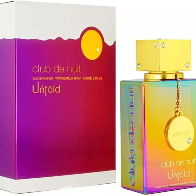 Armaf | Club De Nuit | Untold | Unisex Fragrance | 100 ML 3.4 OZ | Eau De Parfum | Amberwood - Saffron & Jasmine
