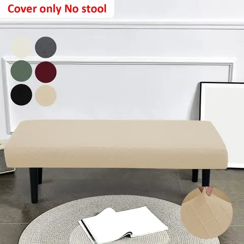 Multicolor Stretch Tufted Fabric Bench Covers, Geometric Diamond Design for Restaurants and Offices, Washable and Easy to Remove, Ideal for Kitchen and Guest Room Decor, Removable Washable Slipcovers, Stretchy Chair Covers