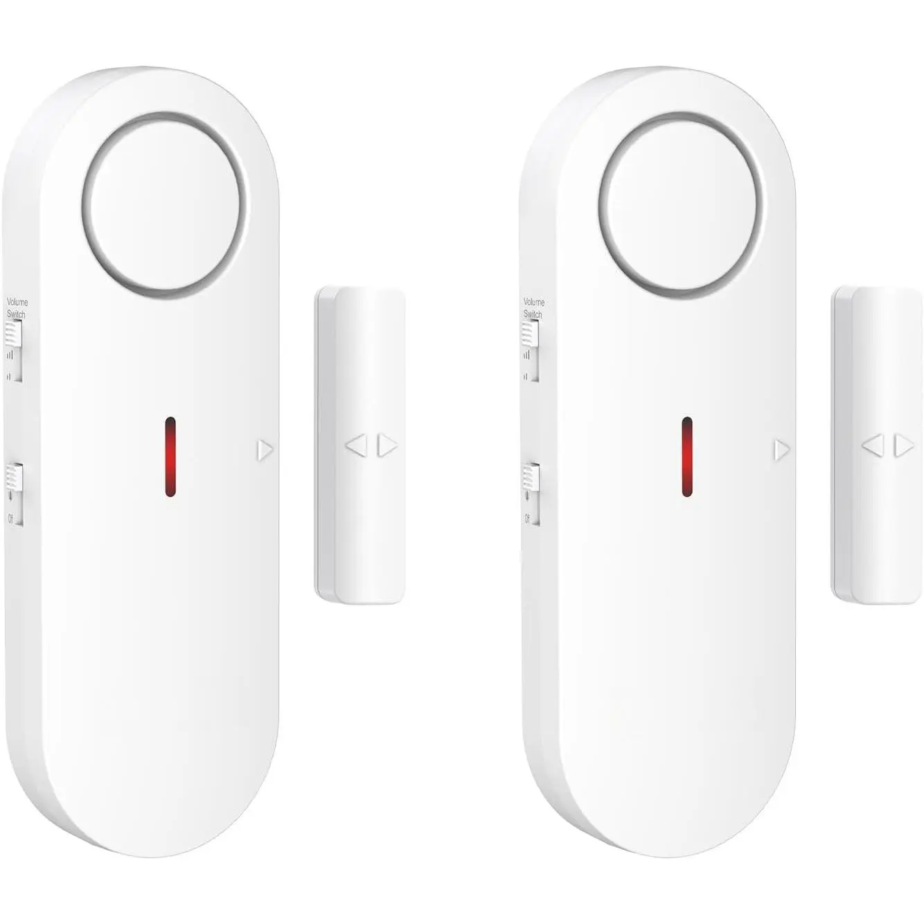 Door Alarms for  Safety - Window Alarms for Personal   - 2 in 1 Chime/ | 3-Level Volume Control - Burglar Door Sensor  for Pool House Rooms Garage RVs - 2 Pack