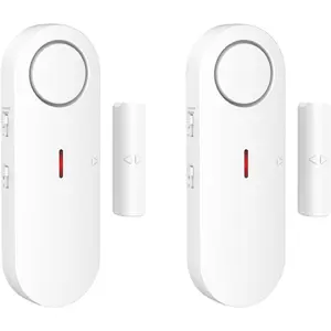 Door Alarms for  Safety - Window Alarms for Personal   - 2 in 1 Chime/ | 3-Level Volume Control - Burglar Door Sensor  for Pool House Rooms Garage RVs - 2 Pack