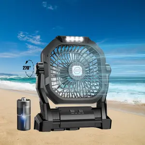 20000mAh Portable Camping Fan with LED Lantern,5 Wind Speeds,with Hanging Hook, USB Battery Poweredfor Bedroom,Camping,Travel,Hiking,Beach,Office