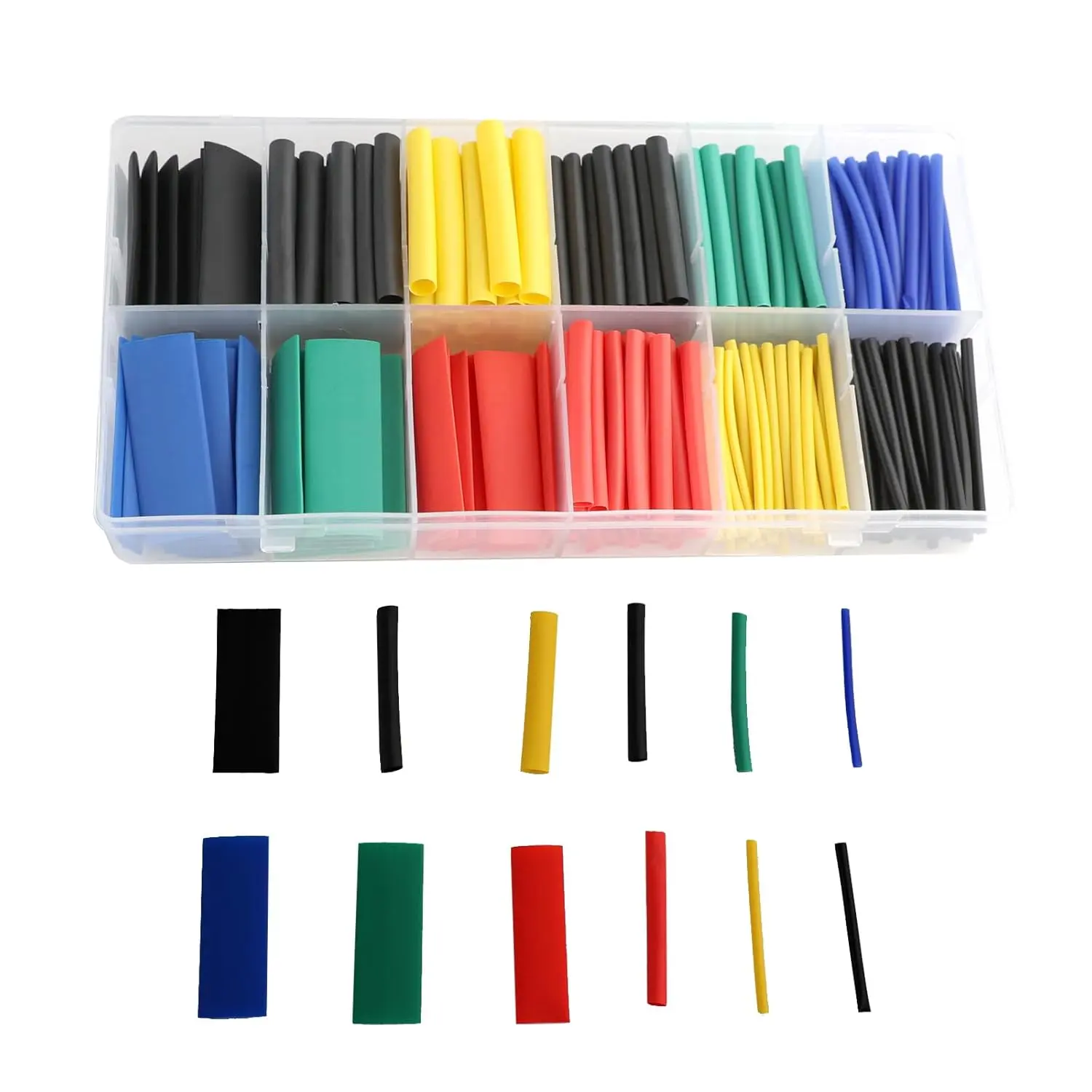 280 pcs 2: 1 Heat Shrink Tubing Kit -Marine Grade Shrink Wrap, Industrial Heat Shrink Tubing 8 Sizes, Flame Retardant for Automotive/Marine/Electronics w/Storage Case