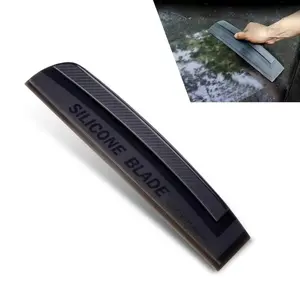Car Wash Silicone Water Squeegee, Scratch-Free Soft Silicone Blade, Effortless Water Stain Removal, Multi-Use Cleaning Tool