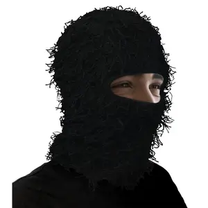Warm Windproof Balaclava Hat for Winter Sports - Full Face Ski Mask for Skiing, Snowboarding, Motorcycling & Cycling - Distressed Neck Protection