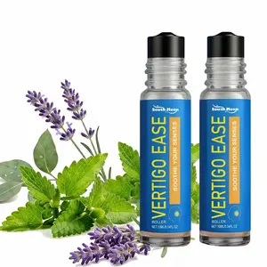 Hot Pick,2pcs,Vertigo Ease Aromatherapy Roll-on- Essential Oils for Dizziness & Nausea -Marigold,Peppermint - 10ml mint natural Wellness Fitness Solution Healthy Massage Oil soothing body calmante Healthcare Therapeutic