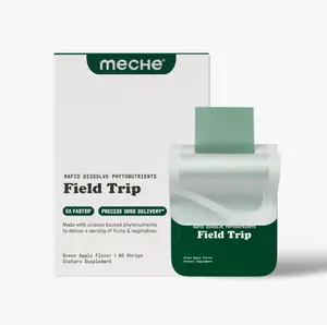 Greens Strip by Meche – Rapid Dissolve Strips (60ct): Full Serving of Fruits & Vegetables, Antioxidants, Immune Support, Zero Sugar, No Gummies, No Powder, 5X Faster Absorption, Vegan, Travel-Friendly