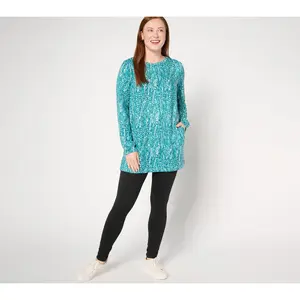 Stan Herman Sweater Knit Tunic & Legging Lounge Set