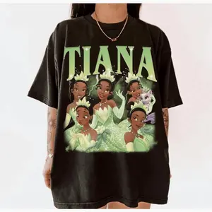 Tiana Potrait Shirt Funny Tee Tiana And Frog Princess Tees Kiss Frogs Vintage Graphic T-Shirt Family 2024 Trip G Soft Classic Fit Tee Sweatshirt, Hoodie, Comfort Colors - nqgv9g5y