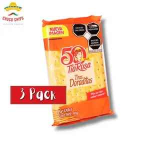 Tia Rosa Tiras Doraditas |  3 Pack of Cookies Classic or Pecan | Authentic Mexican Snack | Sweet Cookie Crunchy | Authentic Mexican Chips & Snacks by Chuco Chips