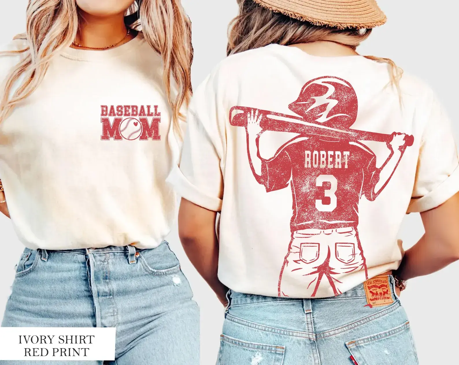 Comfort Colors Customized Baseball Mom Shirt,Baseball Player Graphic Choice,Your Name Number Baseball Shirt,Gameday Mom Shirt