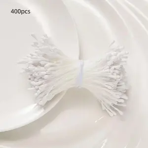 400 Multicolor Polyester Artificial Flower Stems, Soft Touch Handmade Bouquet Decorations, DIY Floral Arrangements, Home Decoration, Weddings, Parties