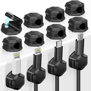 12PCS Magnetic Cable Clips, Cord Holder, Cord Organizer for Desk, Magnetic Cord Organizer, Organizer Reusable, Suitable for families, Office, Car, Desk