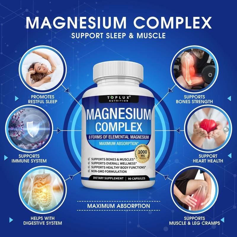 Toplux Magnesium Complex: A Comprehensive Supplement Containing Eight Bioavailable Magnesium Forms