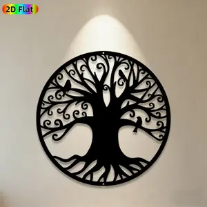 1pc Tree of Life Metal Wall Art, Enchanting Tree of Life Statue Mural, Ideal Gift for New Year, Christmas, Nature & Garden Decor Enthusiasts,  Metal Wall Decor Wall Sculptures, Perfect for Living Room Wall & Garden Fence, Unique Home & Outdoor Ornament