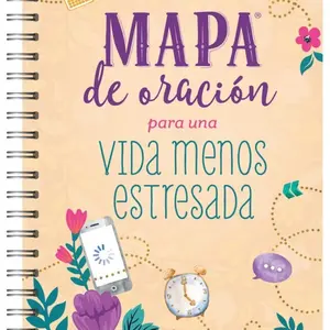 MAPA de oracio para un vida menos estresada Spanish Edition Journal Notebook Soft Cover with Design for Writing, Annotating, and Spiritual Reflection