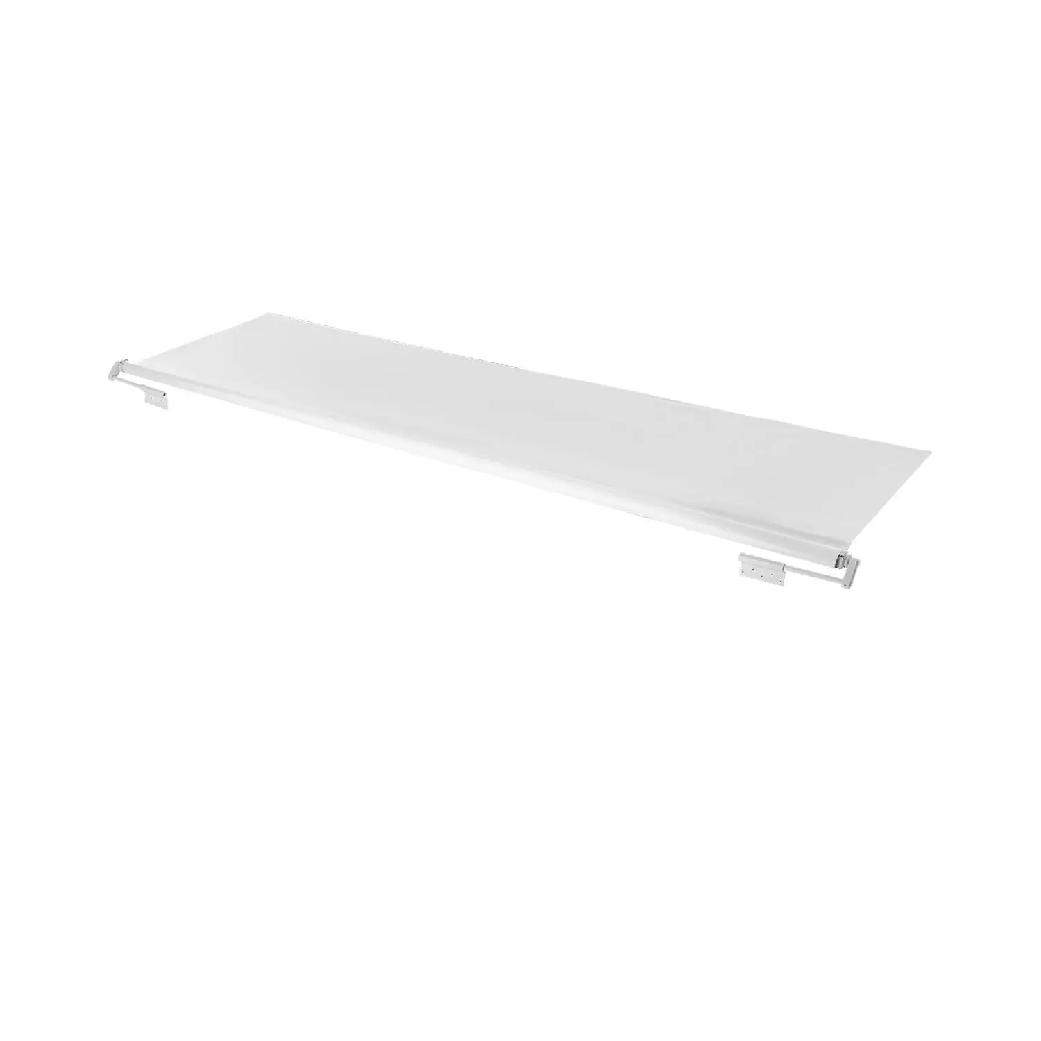 VEVOR Camper Awning Fabric Replacement, 1 to 13', Weatherproof Durable Slide Topper Awning with Bracket, Heavy Duty Slide Topper Awning with Stainless Steel Material, Fit for RV Motorhome(White)