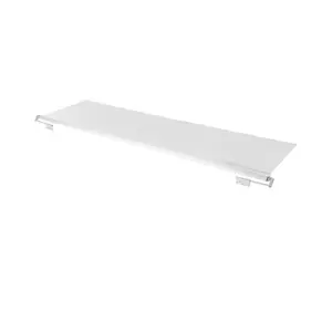 fathersdaygift  VEVOR Camper Awning Fabric Replacement, 1 to 13', Weatherproof Durable Slide Topper Awning with Bracket, Heavy Duty Slide Topper Awning with Stainless Steel Material, Fit for RV Motorhome(White)