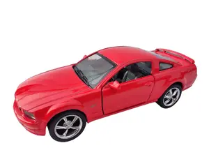 KINSMART 2006 Ford Mustang GT 1:38 Scale 5" Die Cast Model Car with Openable Doors Red Diecast Metal & Plastic Parts Officially Licensed