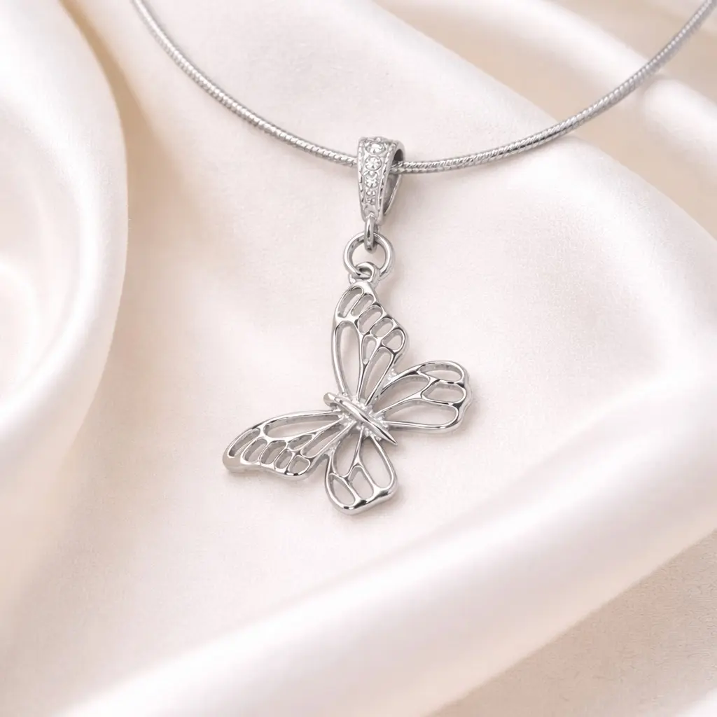 Silver Plated Butterfly