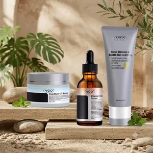VGO 3-Step Facial Care Routine – Cleanser, Serum & Face Cream
