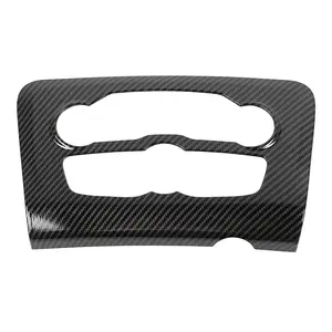 Red Central Control Air Conditioning A/C Panel Cover Trim for Dodge Charger 2015+ Fitment Decorative Accessories Automotive Dashboard Car Interior Kit Front