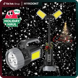 Hykoont 4-in-1 LS018 Multi-Function Camping Light 2500LM Portable Extendable CCT and Power Adjustable 15 Hours Run Time Bigger Battery IP44 BlackFriday
