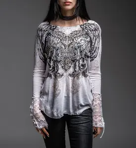 Affliction Women's Long Sleeve Shirt Ashburton Hill