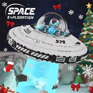 Magnetic STEM Building Blocks Set - Creative Galaxy UFO Spaceship & Interstellar Collection Kit for Kids 8+ Montessori Educational Toy  Fantastic Christmas, Growth, and Birthday Gift!