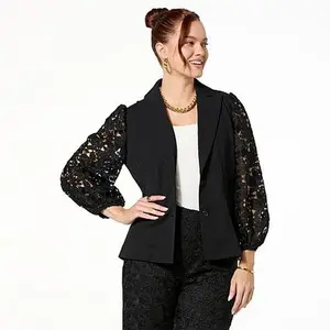 C. Wonder C Wonder Mixed Media Blazer