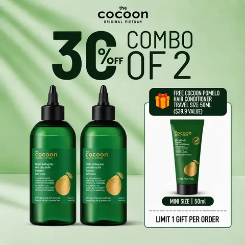 [Bigsize] Cocoon Pomelo Hair Tonic - 100% Vegan Cosmetics Scalp Treatment Serum Nourishing Ayurvedic Oil for Thicker Stronger Hair & Healthy Scalp