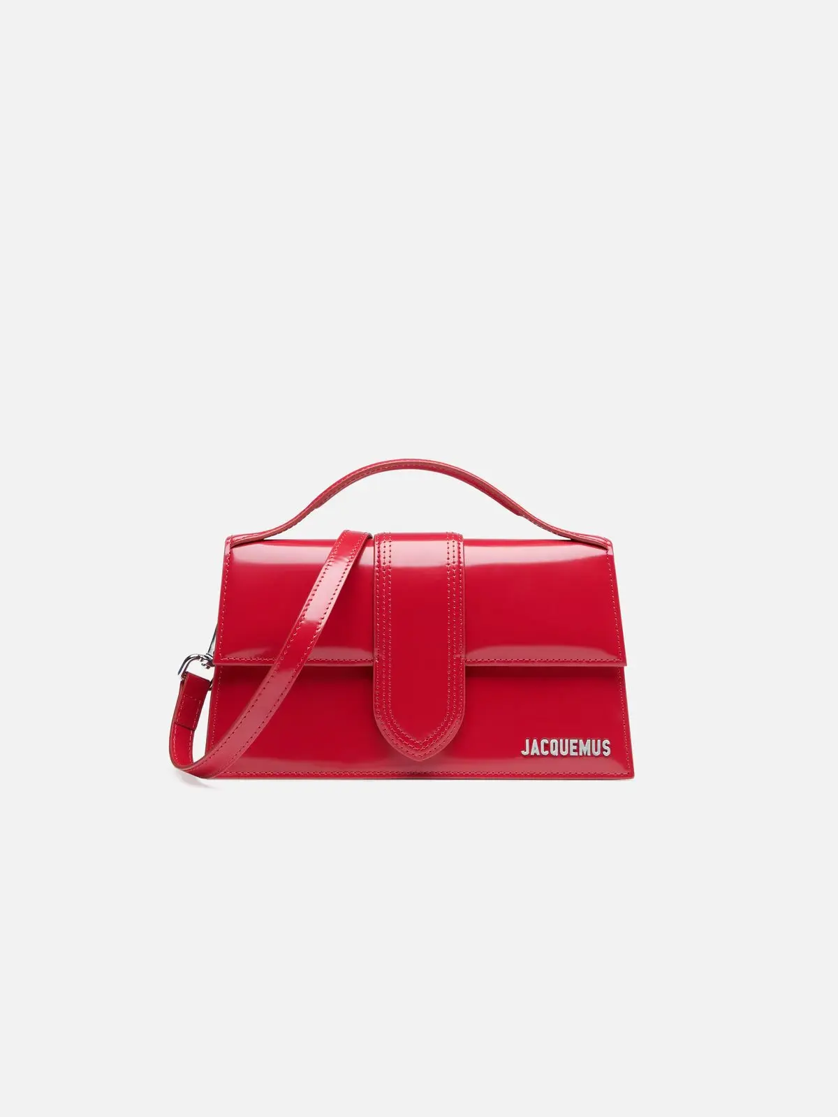 Pre-owned N/A Bag accessories Jacquemus Le grand Bambino Patent Red #J12 pre owned