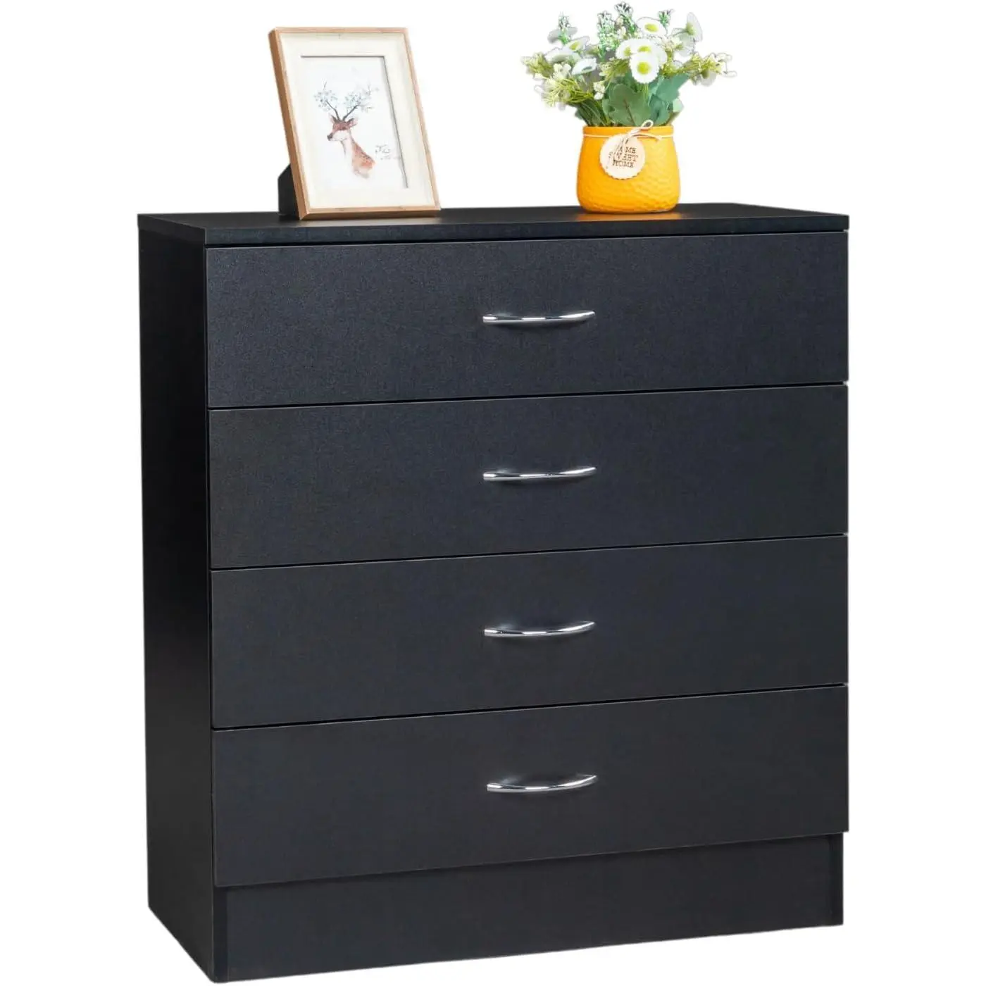 black 4 -drawer